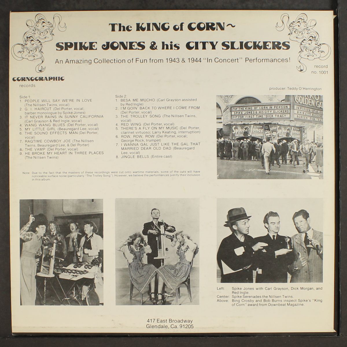the king of corn by SPIKE JONES
