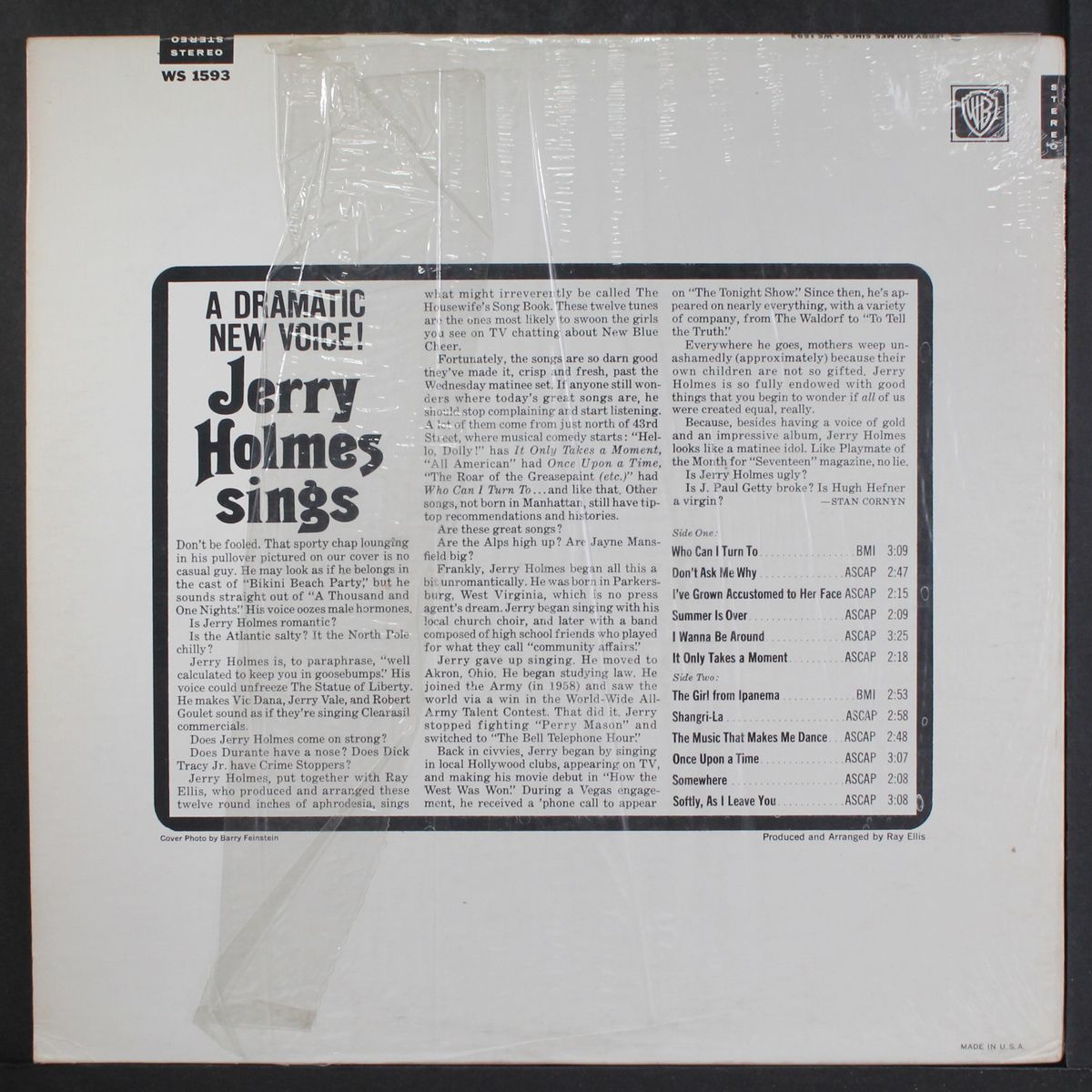 sings by JERRY HOLMES
