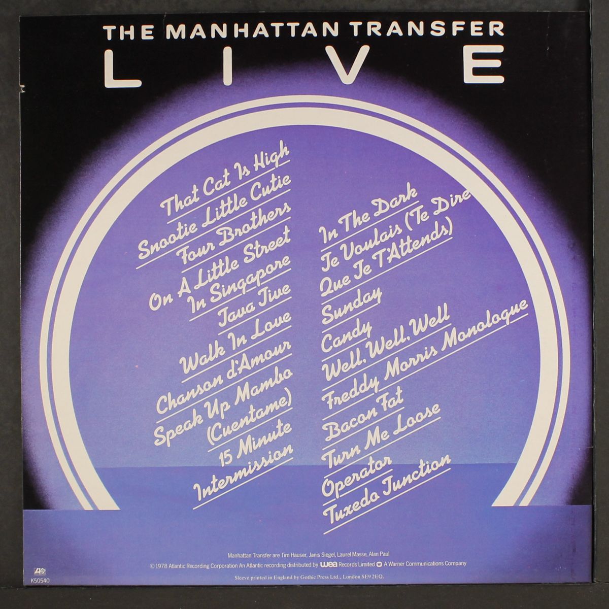 live by MANHATTAN TRANSFER