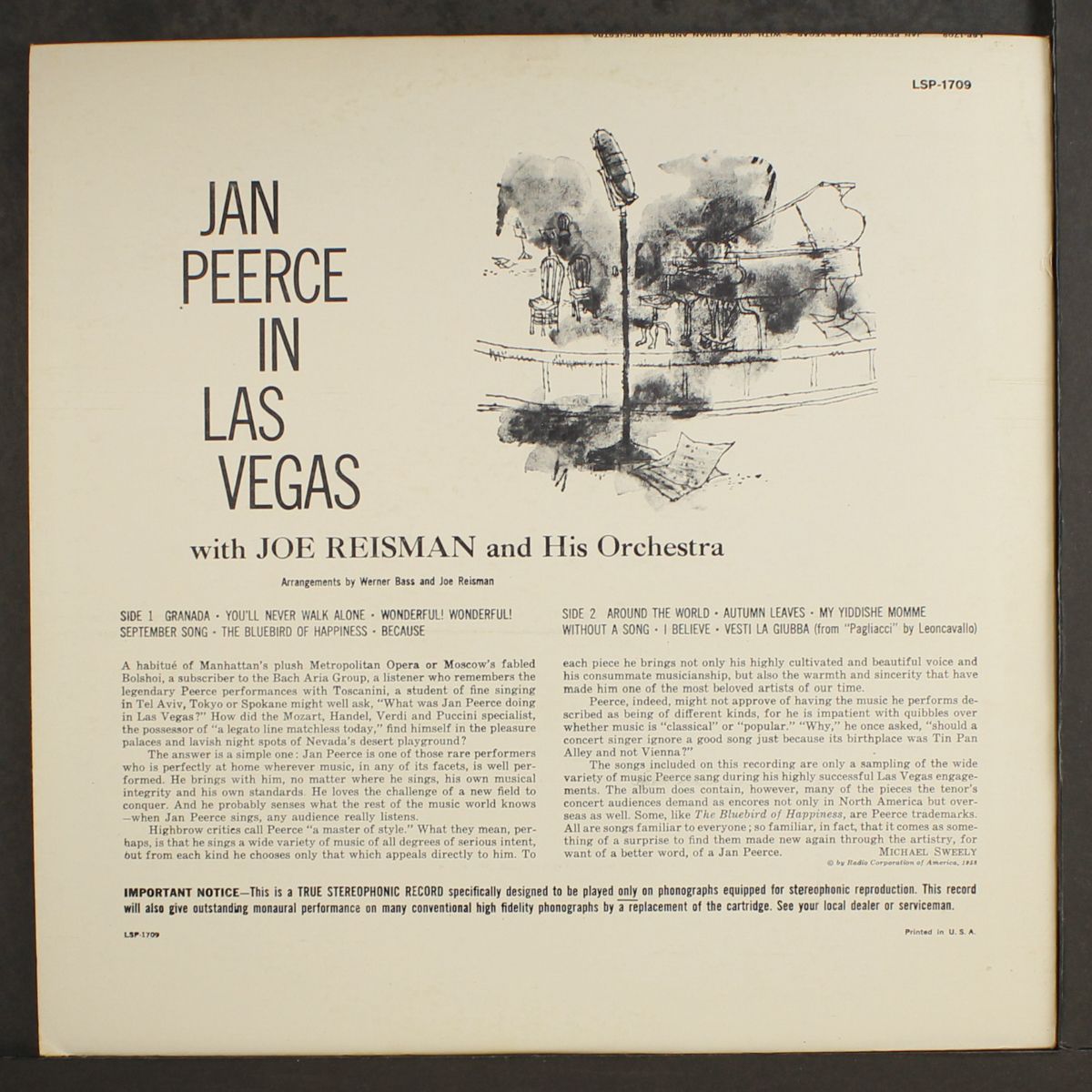 in las vegas by JAN PEERCE