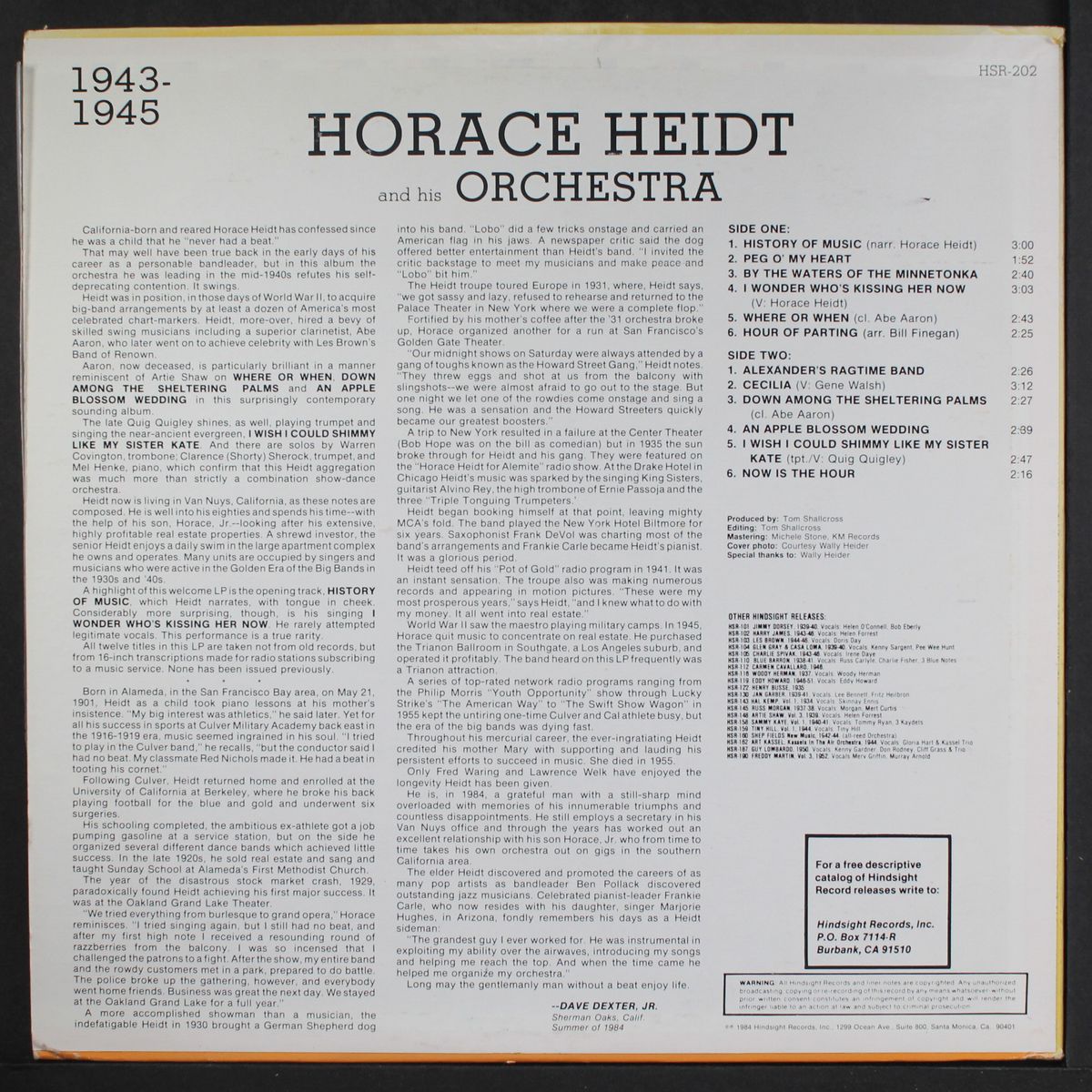 the uncollected vol.2 1943-1945 by HORACE HEIDT & HIS ORCHESTRA