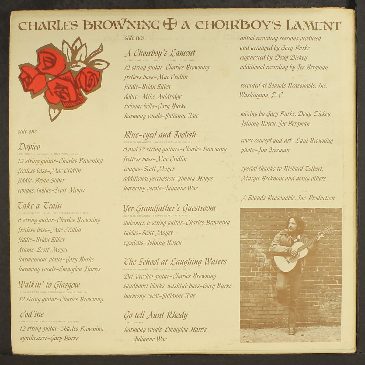 a choirboy's lament by CHARLES BROWNING