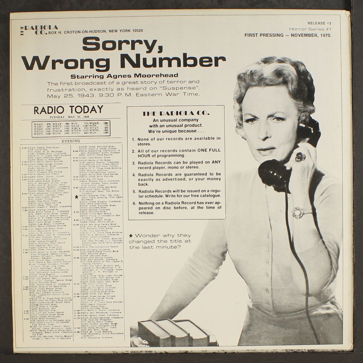 leinengen vs. the ants / sorry, wrong number by ORIGINAL RADIO BROADCAST