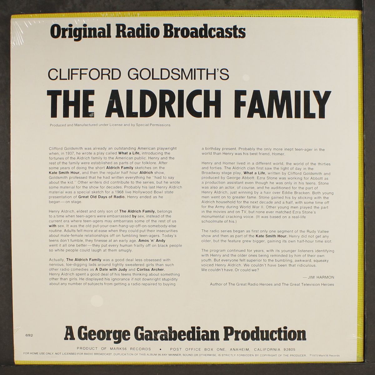 the aldrich family by ORIGINAL RADIO BROADCAST