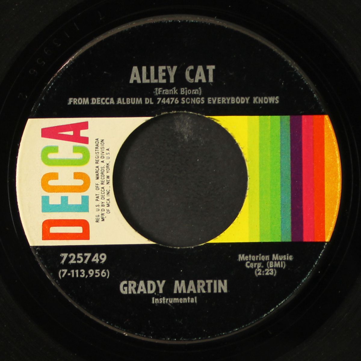 i wanna be around / alley cat by GRADY MARTIN