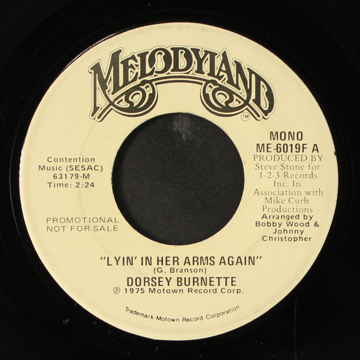 lyin' in her arms again / same by DORSEY BURNETTE