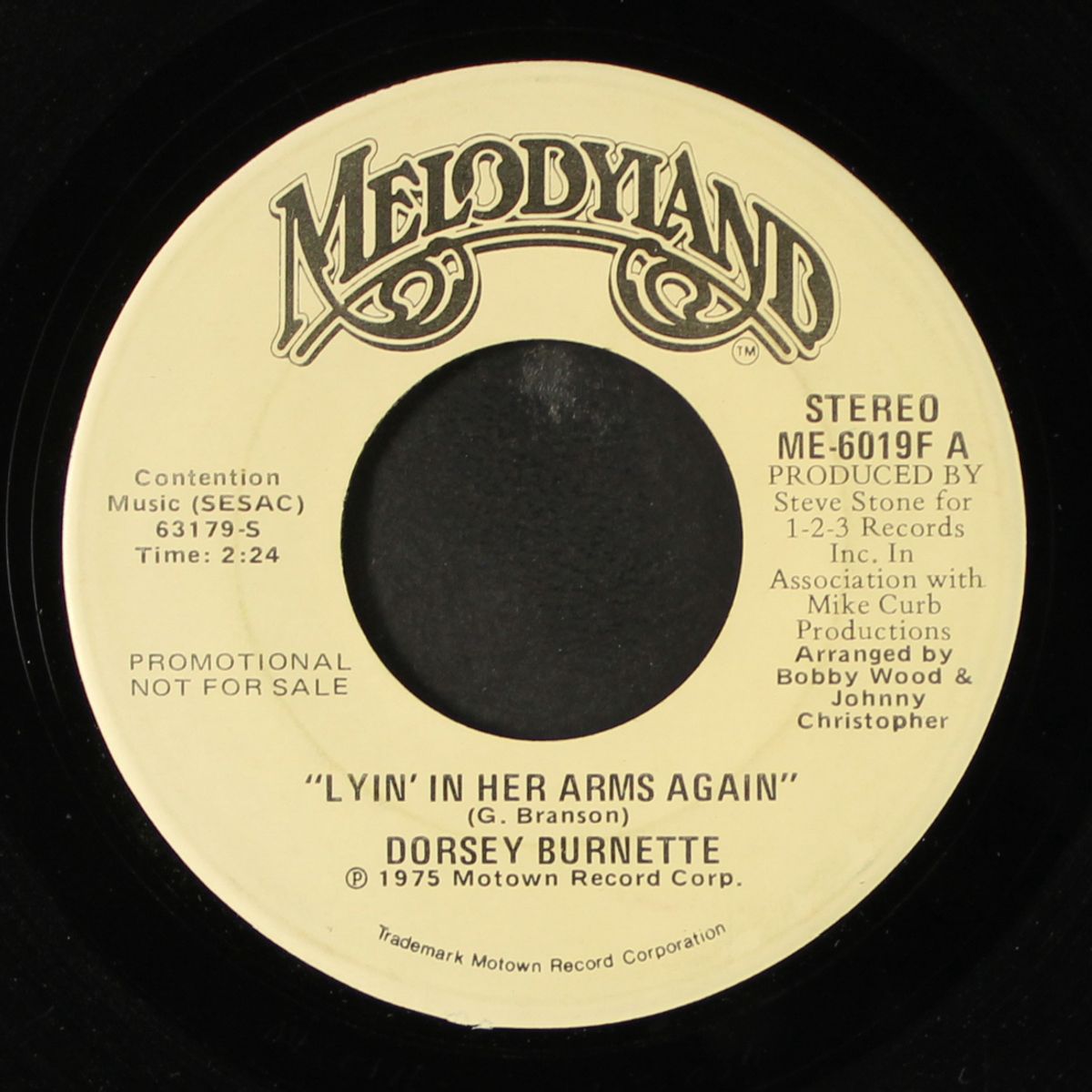 lyin' in her arms again / same by DORSEY BURNETTE