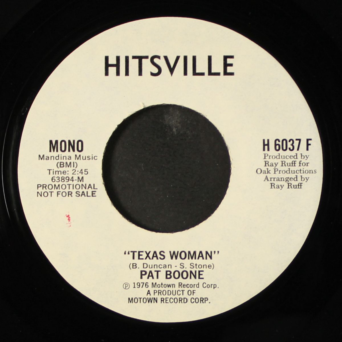 texas woman / mono by PAT BOONE