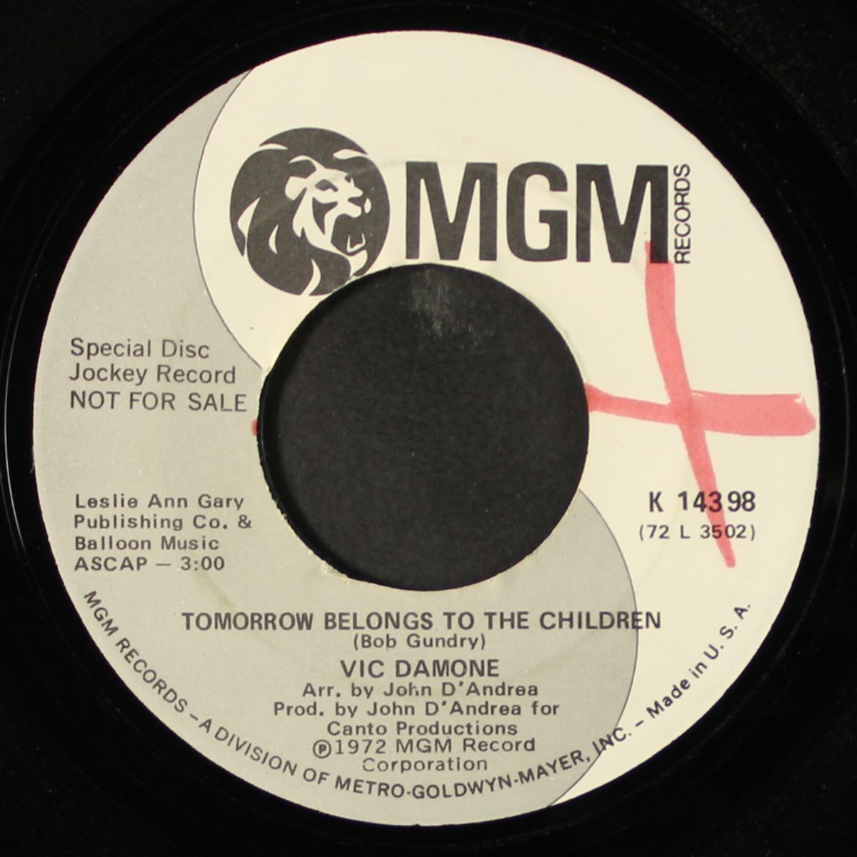 come live your life with me / tomorrow belongs to the children by VIC DAMONE