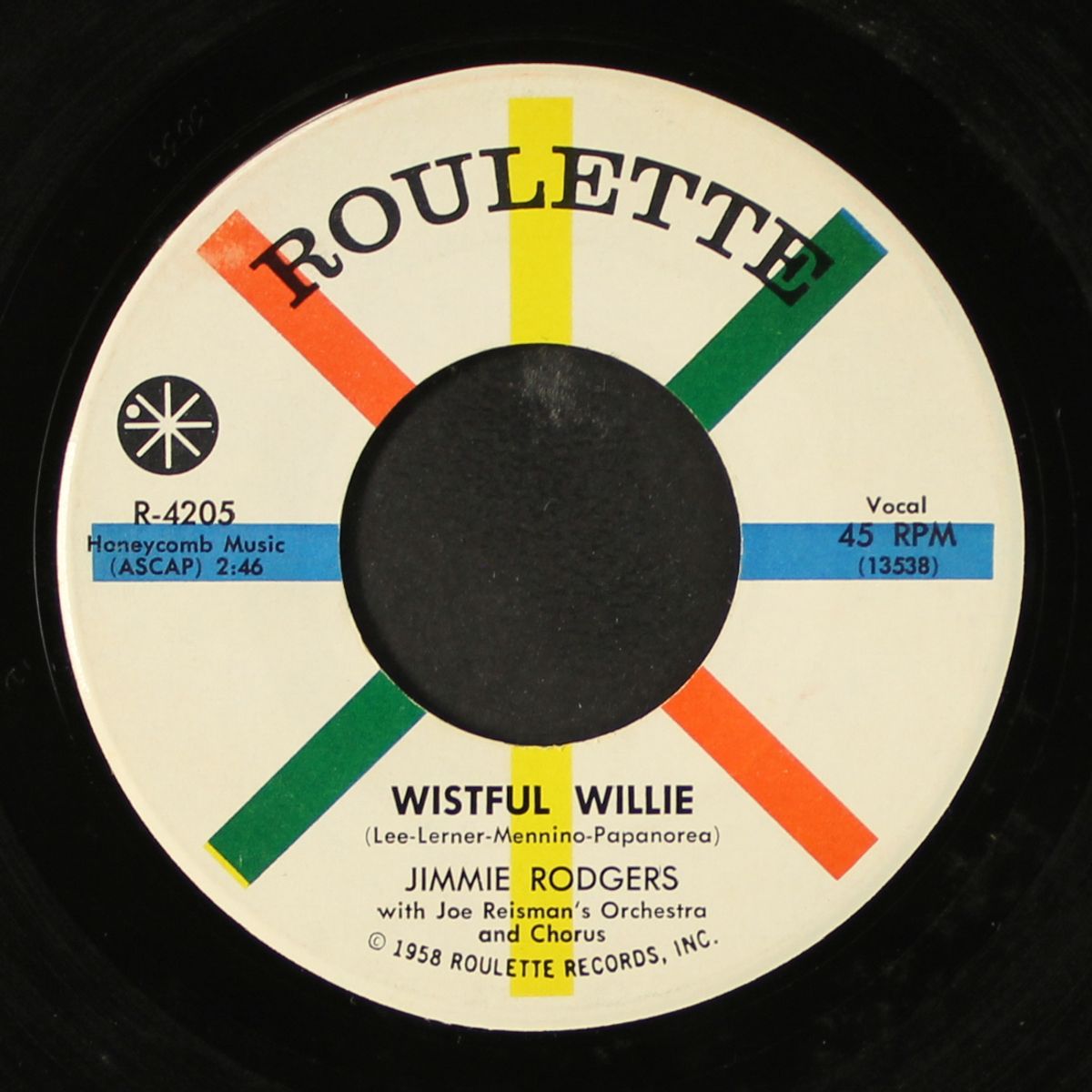 wistful willie / it's christmas once again by JIMMIE RODGERS