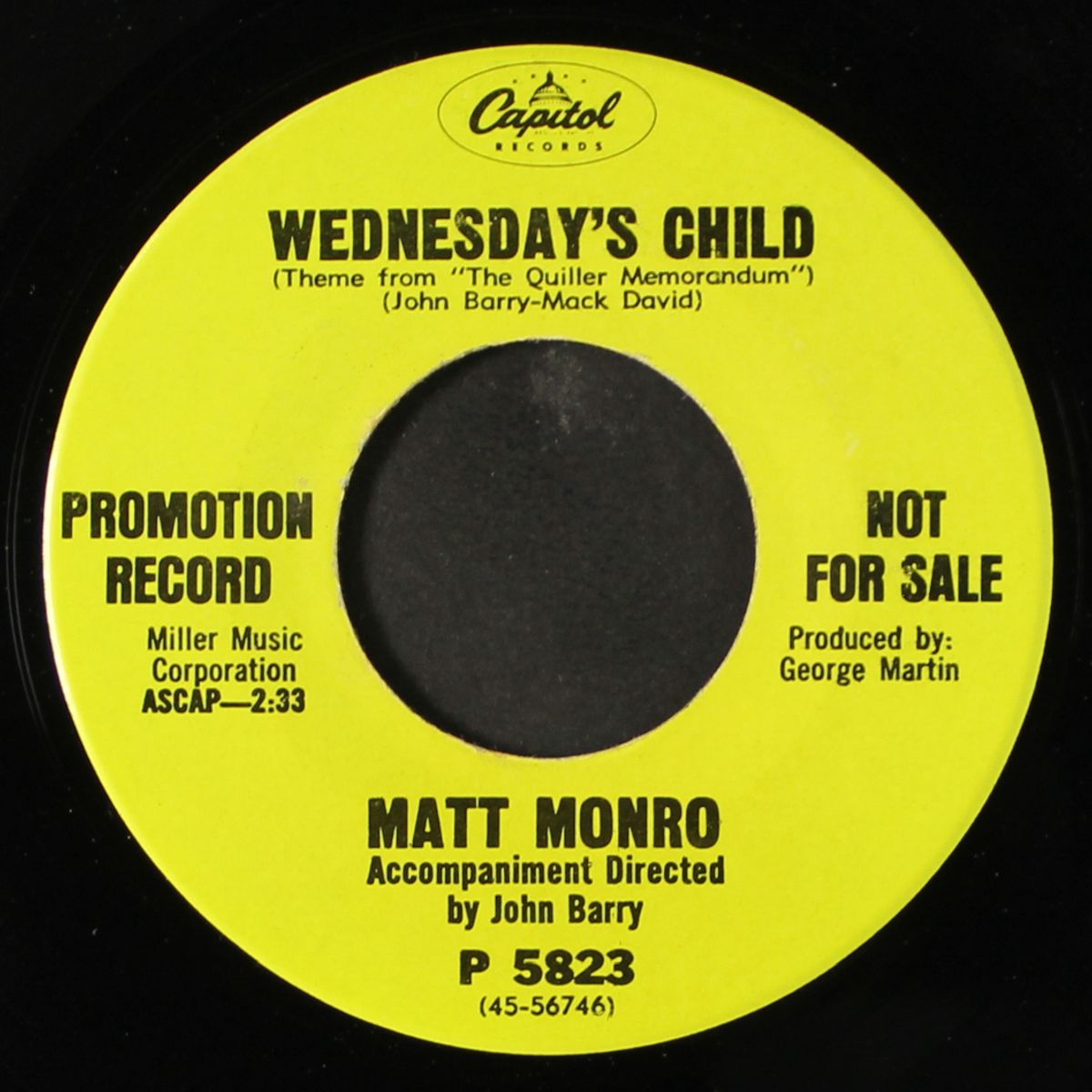 wednesday's child by MATT MONRO