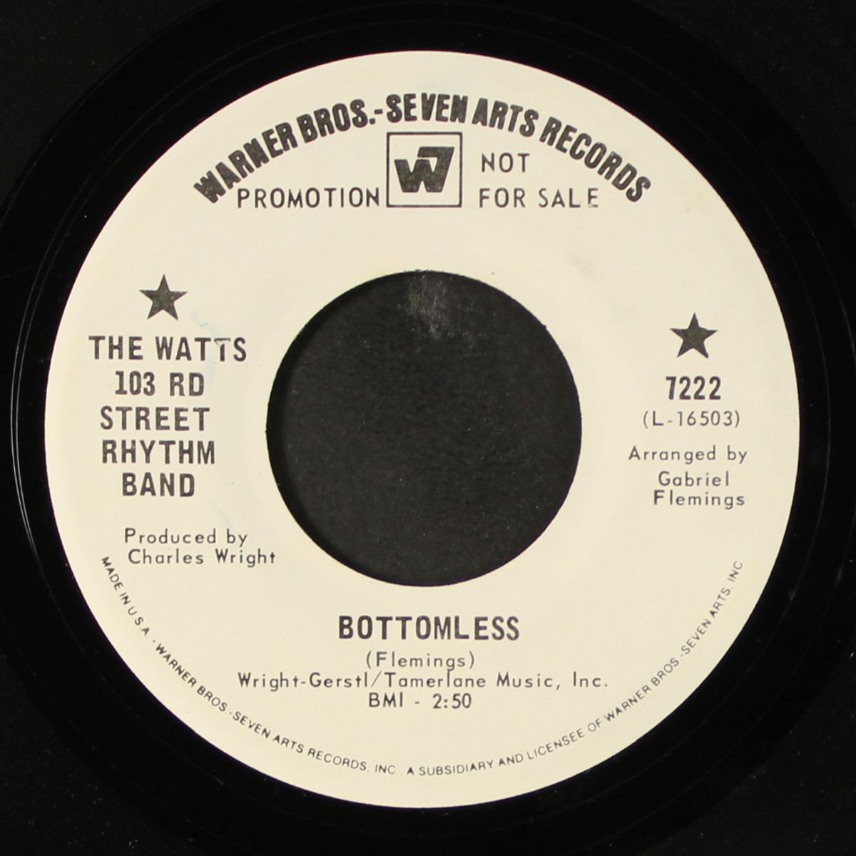 bottomless / 65 bars of taste & soul by WATTS 103RD STREET RHYTHM BAND