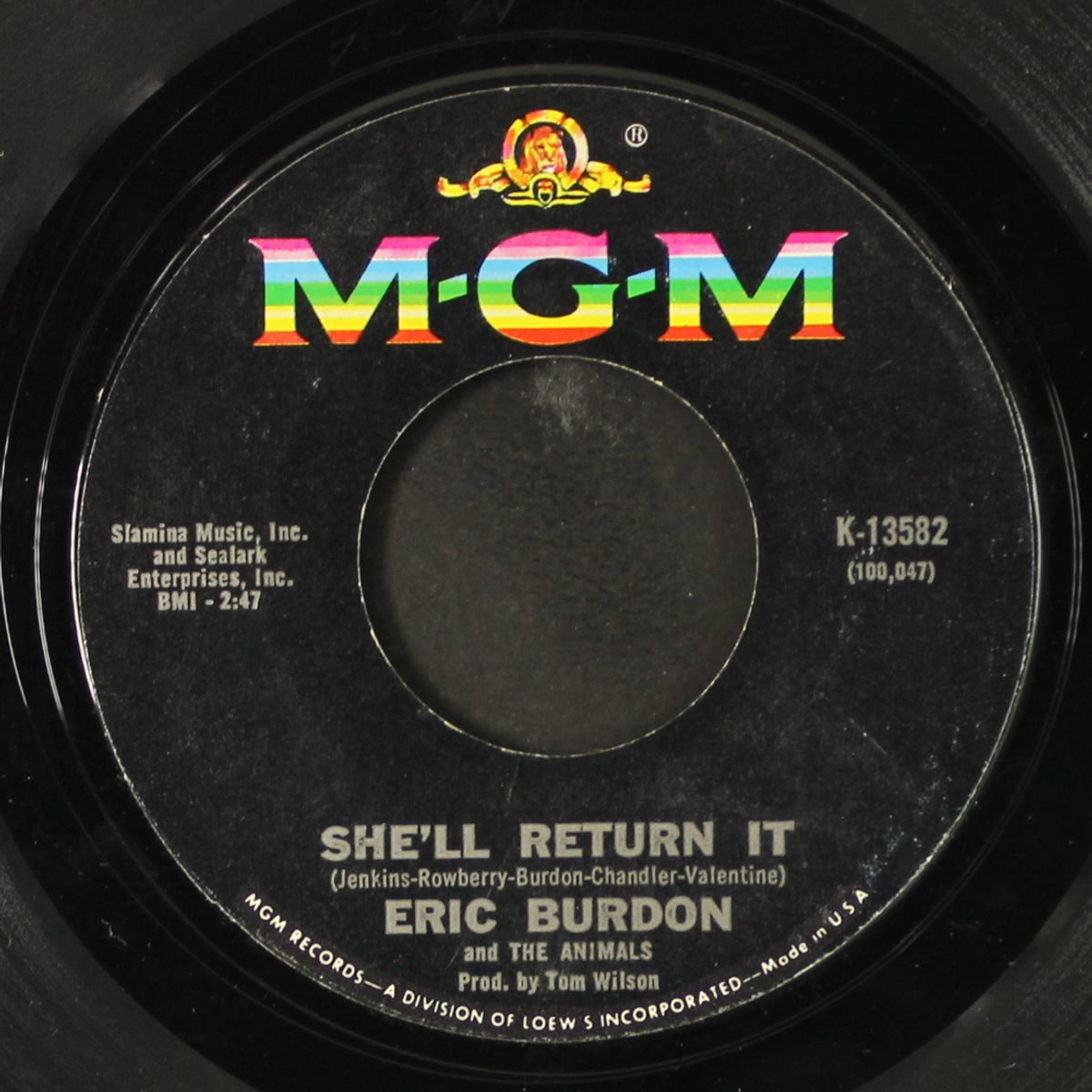 see see rider / she'll return it by ERIC BURDON & ANIMALS