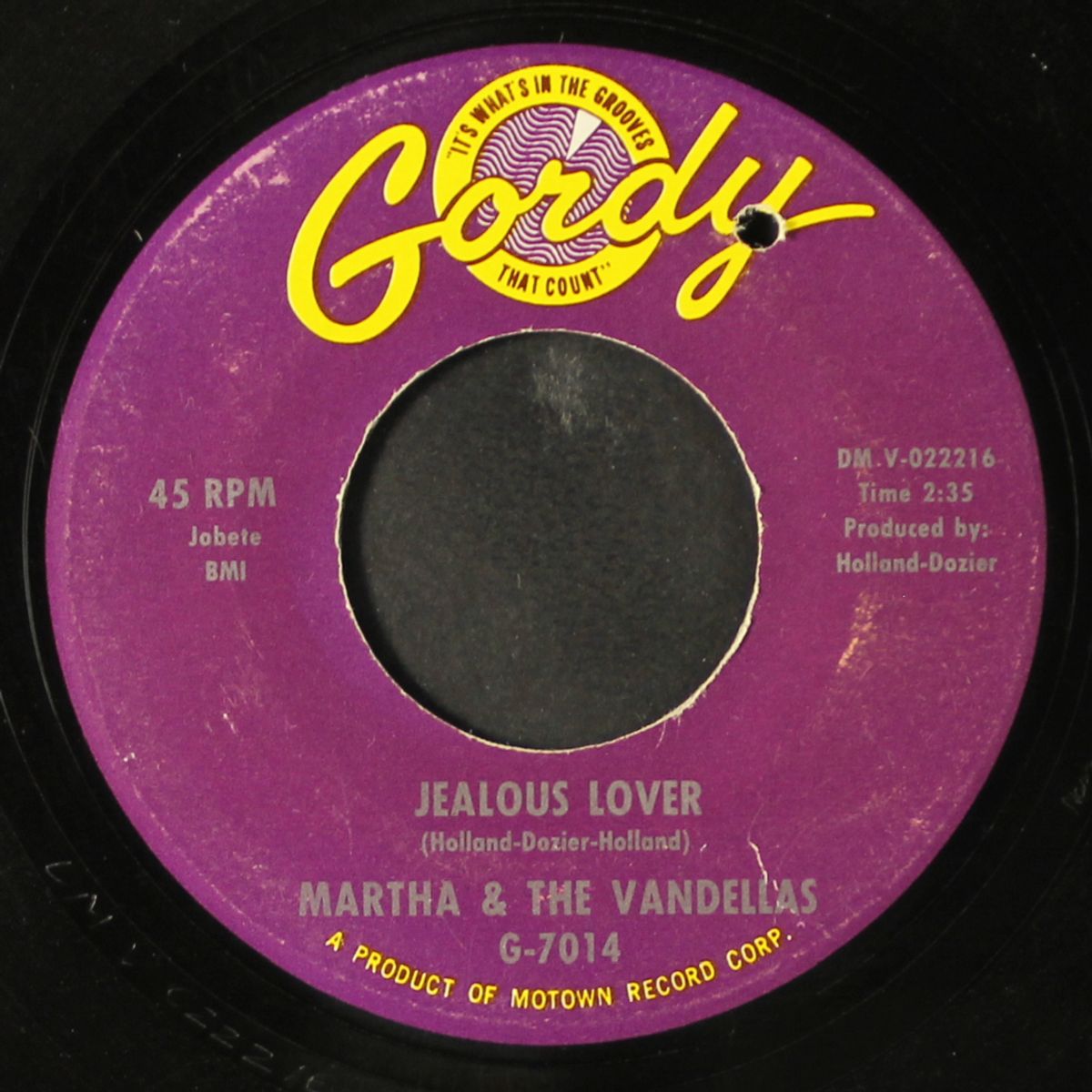 come and get these memories / jealous lover by MARTHA & VANDELLAS