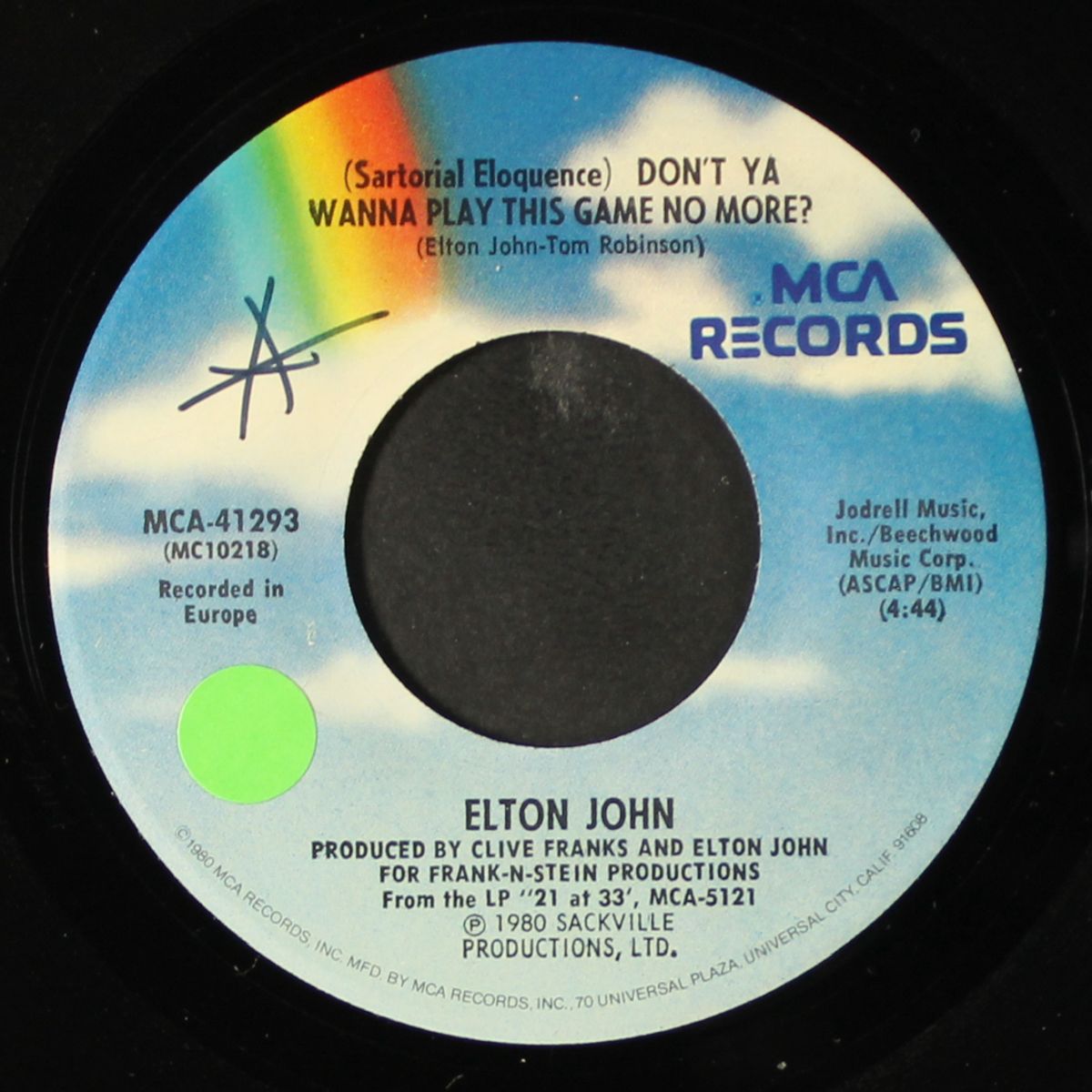 don't ya want to play this game no more by ELTON JOHN