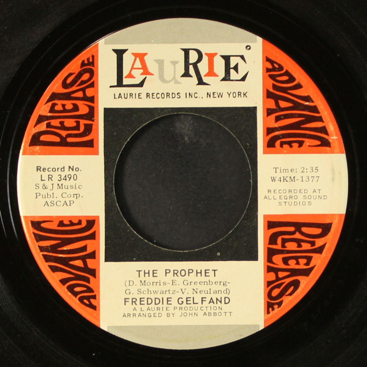 the prophet / it's getting better by FREDDIE GELFAND