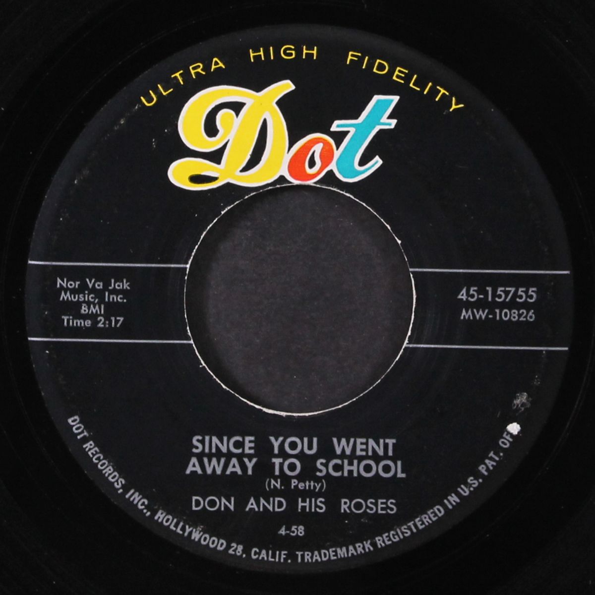 right now! / since you went away to school by DON & ROSES