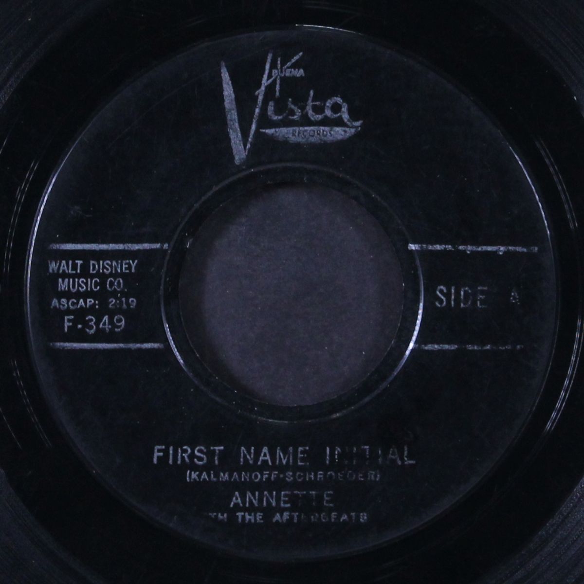 first name initial / my heart became of age by ANNETTE