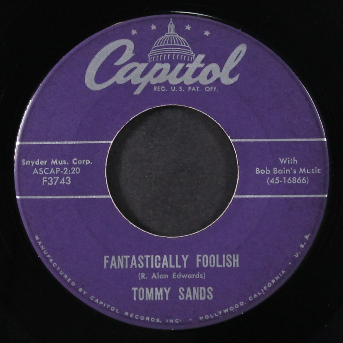 let me be loved / fantastically foolish by TOMMY SANDS