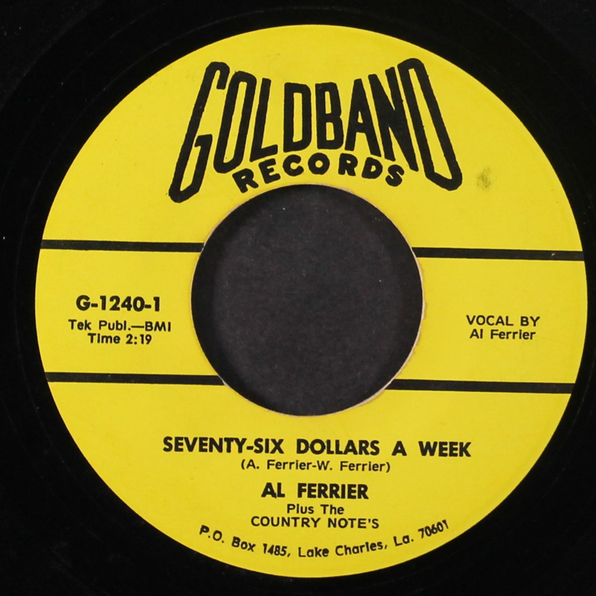 seventy-six dollars a week by AL FERRIER