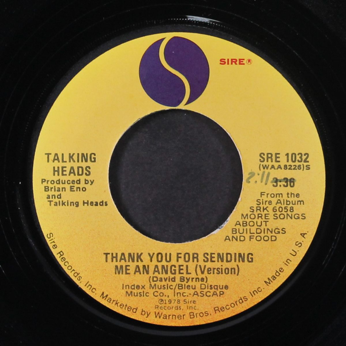 take me to the river / thank you for sending me an angel by TALKING HEADS