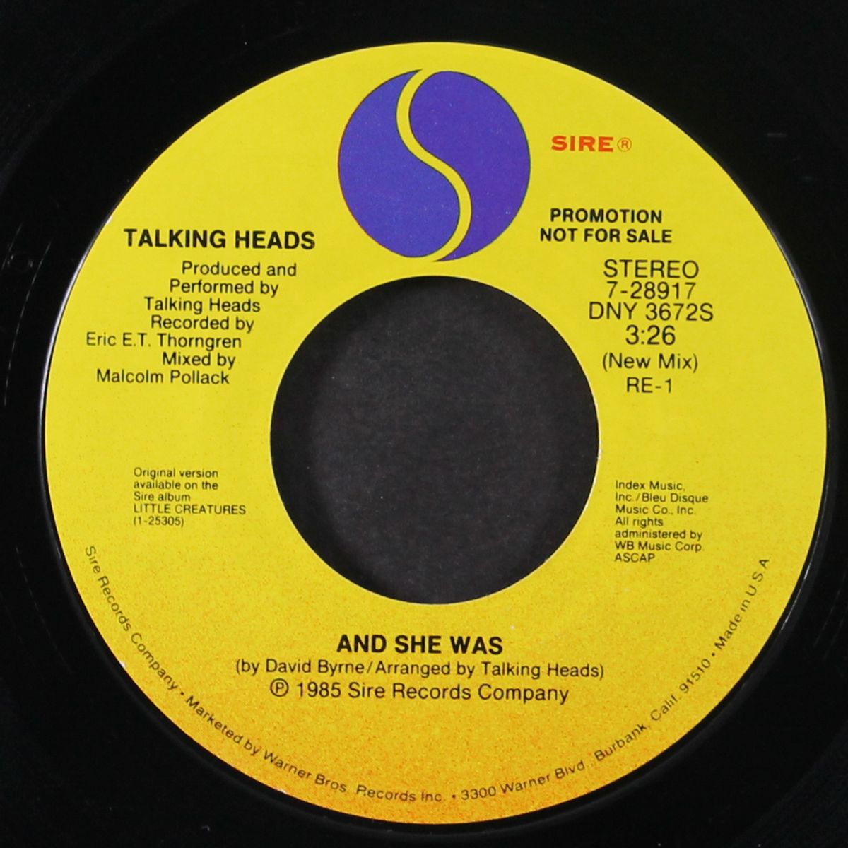and she was / same by TALKING HEADS