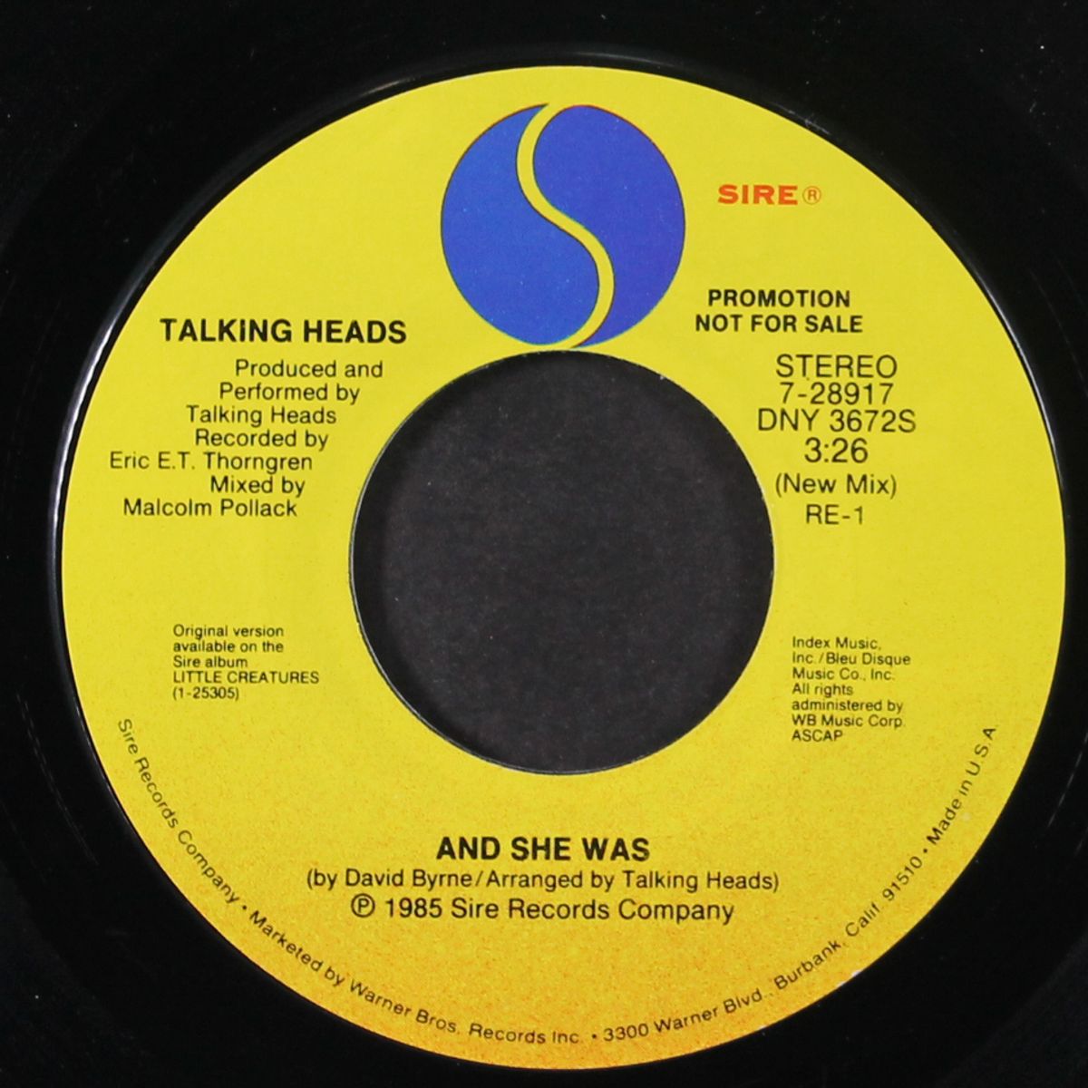 and she was / same by TALKING HEADS