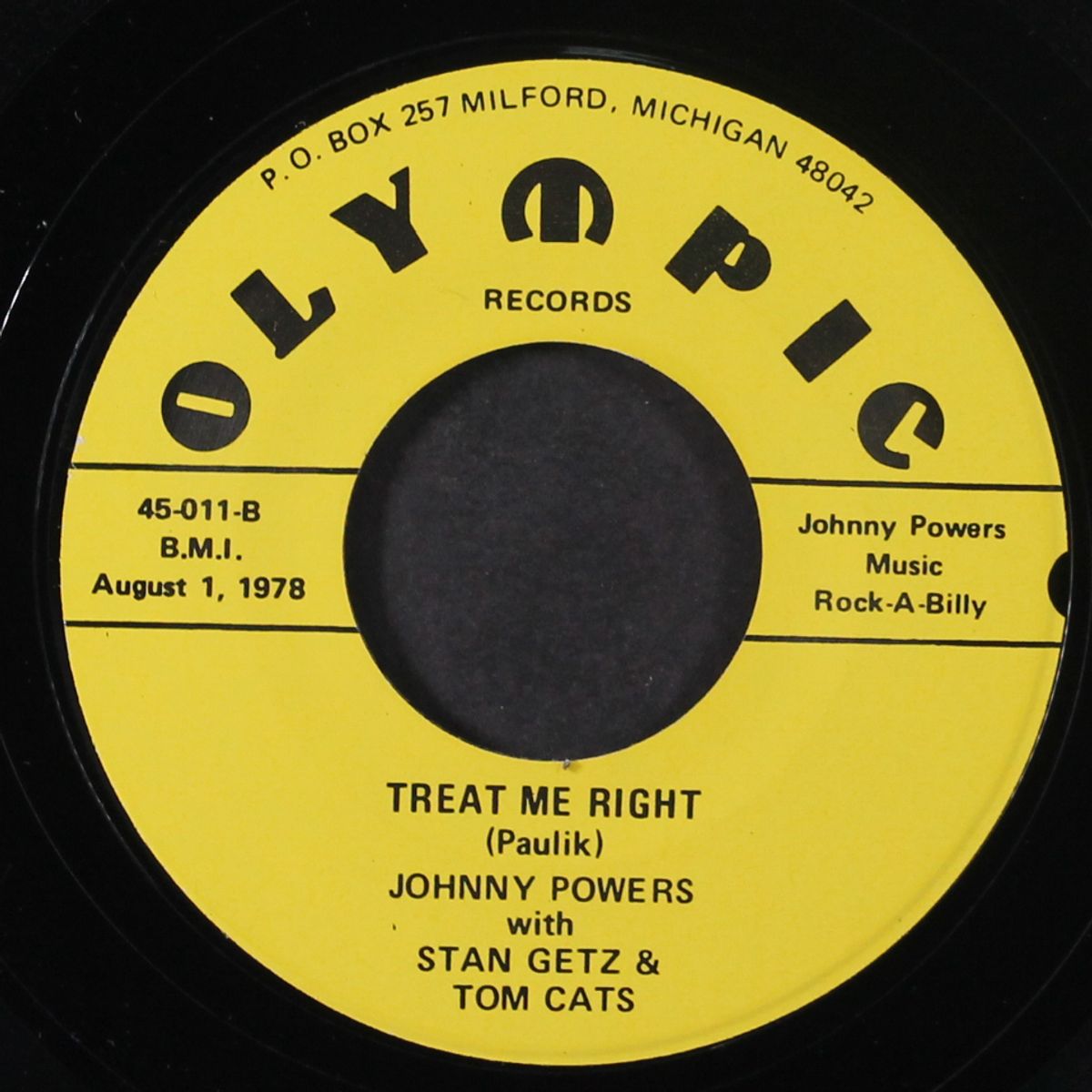 mean mistreater / treat me right by JOHNNY POWERS
