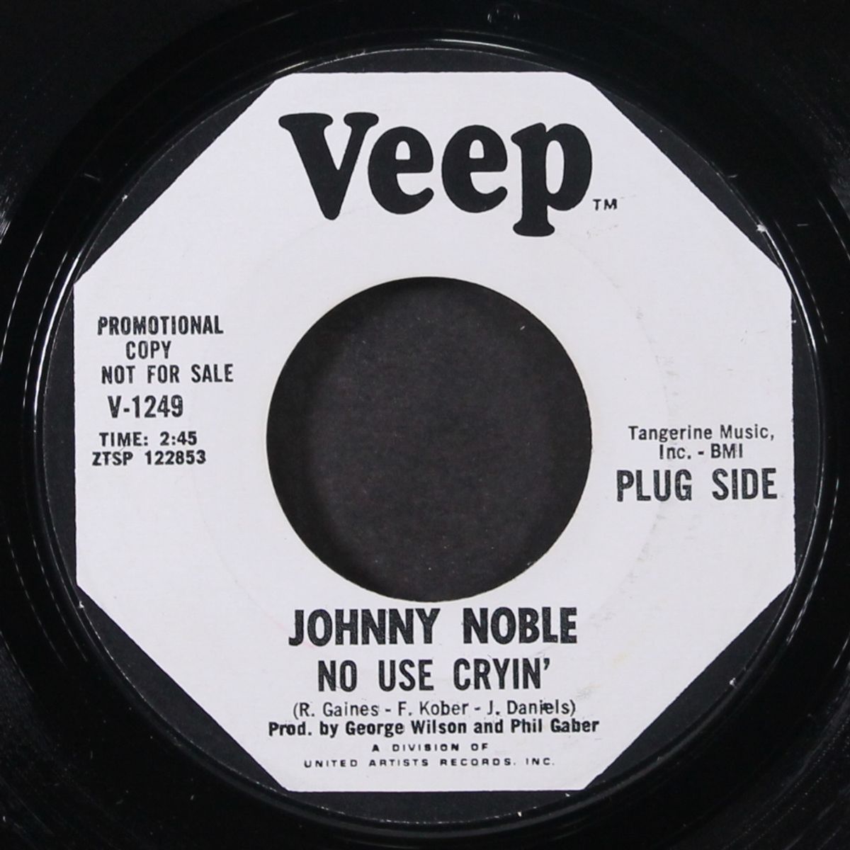 no use cryin' / you're so smooth by JOHNNY NOBLE
