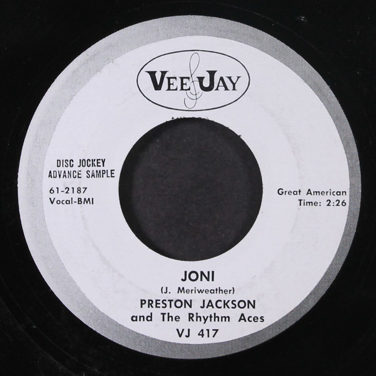 be mine / joni by PRESTON JACKSON & RHYTHM ACES