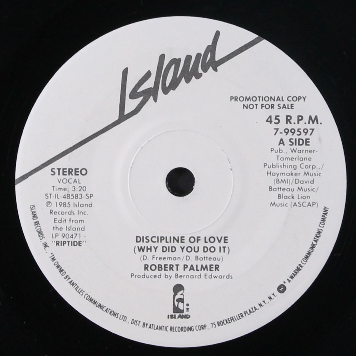 disciplne of love / same by ROBERT PALMER