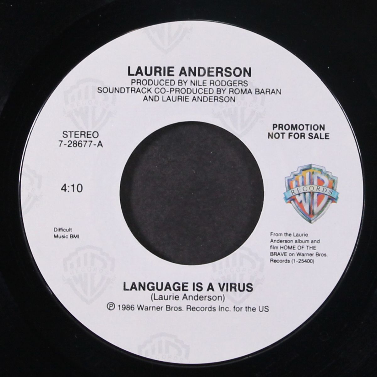 language is a virus / same by LAURIE ANDERSON
