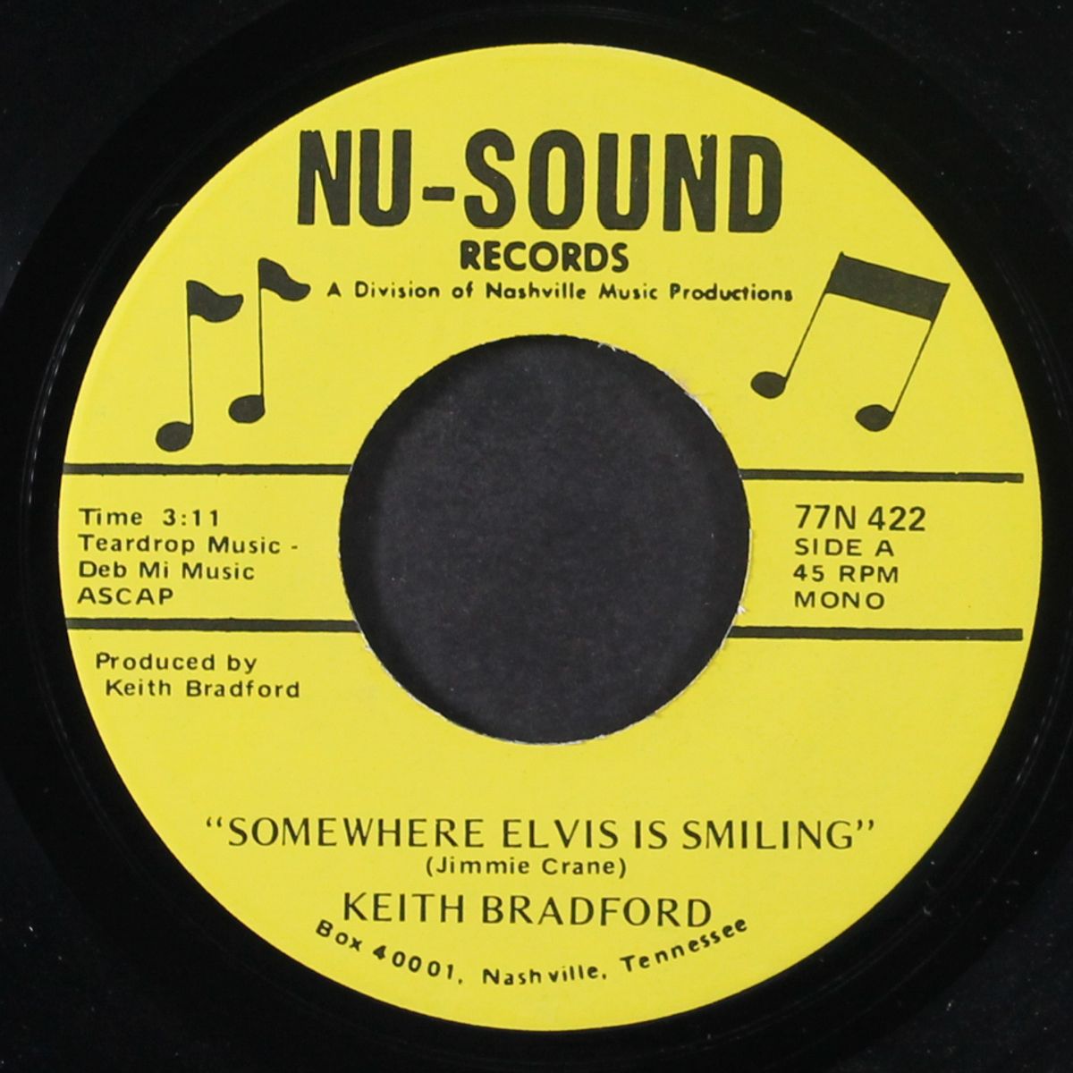somewhere elvis is smiling / same by KEITH BRADFORD