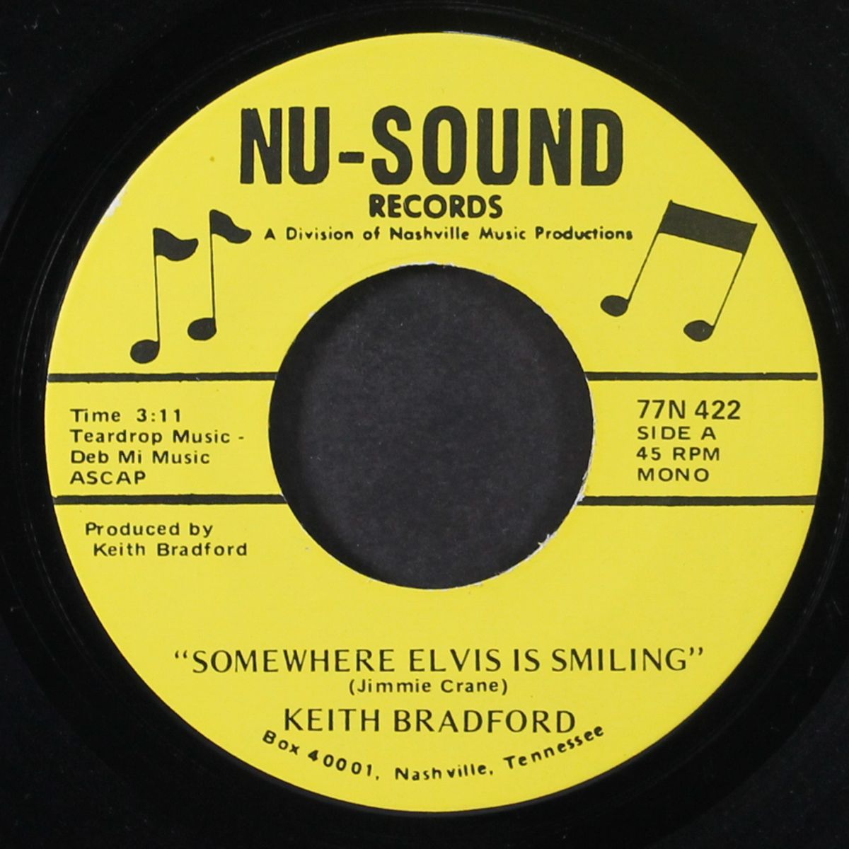 somewhere elvis is smiling / same by KEITH BRADFORD