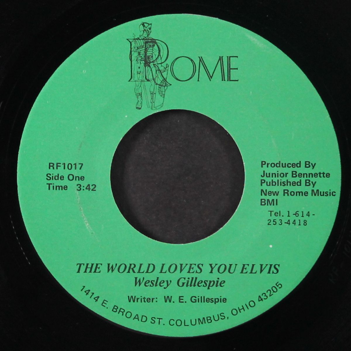 the world loves you elvis / early sunday morning by WESLEY GILLESPIE
