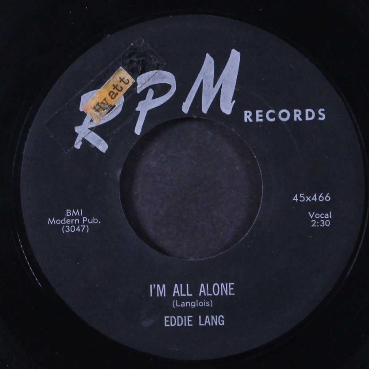 come on home / i'm all alone by EDDIE LANG