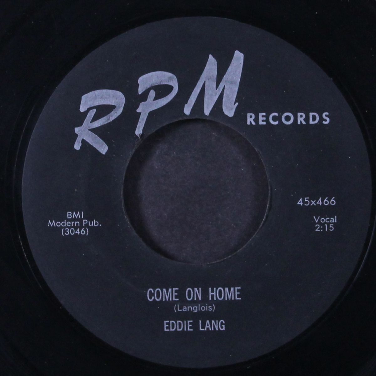 come on home / i'm all alone by EDDIE LANG