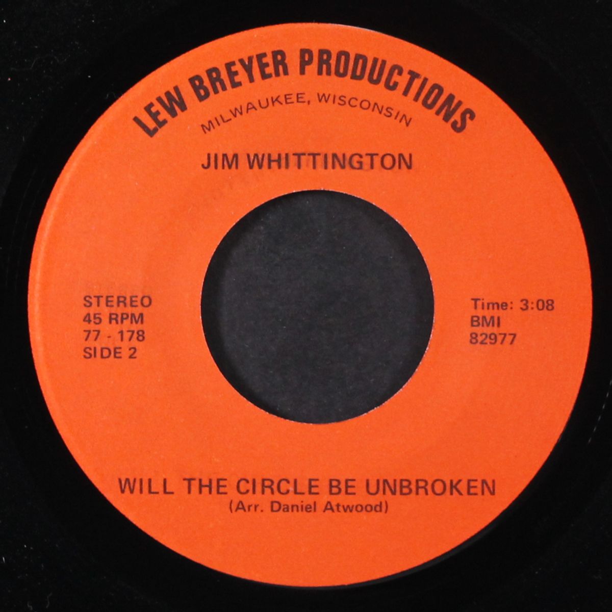 goodbye elvis / will the circle be unbroken by JIM WHITTINGTON