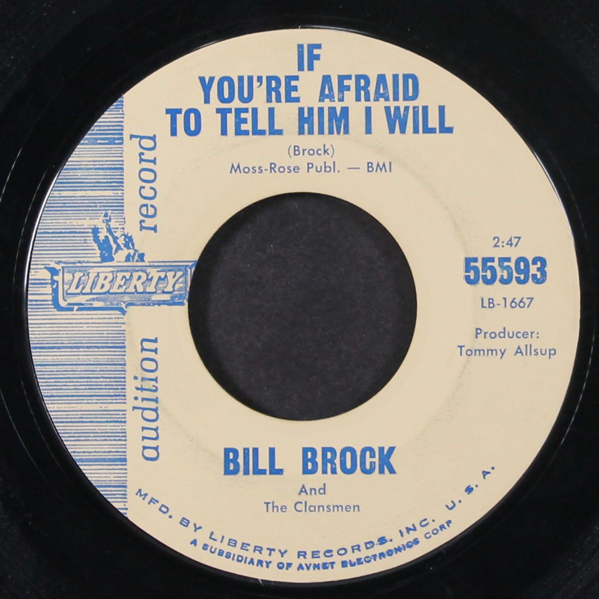 hardtimes / if you're afraid to tell him i will by BILL BROCK