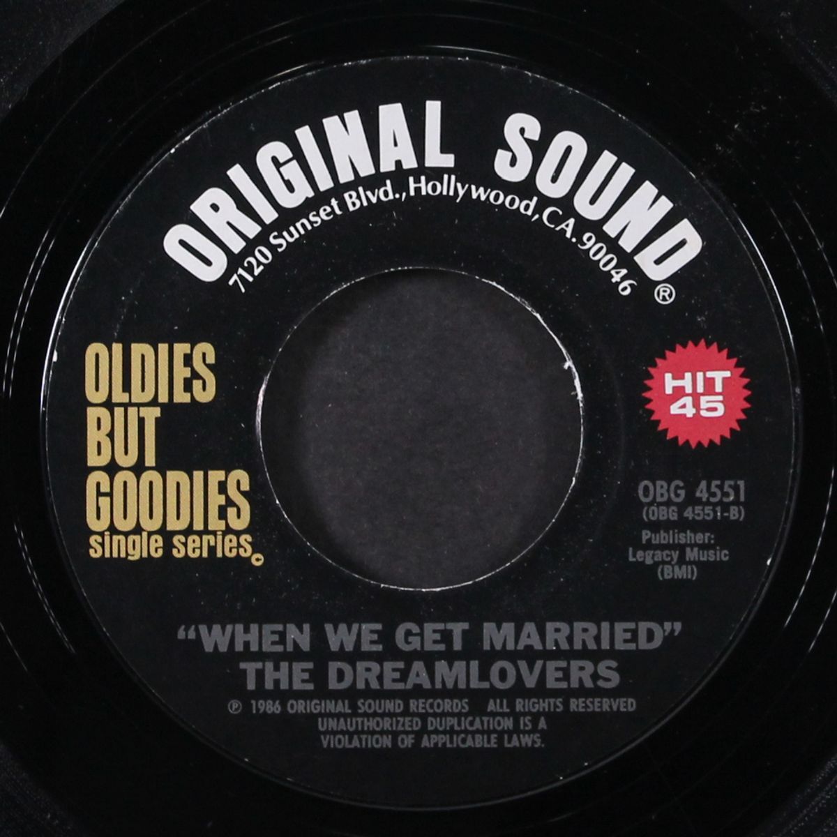 when we get married / suspicion by DREAMLOVERS / TERRY STAFFORD