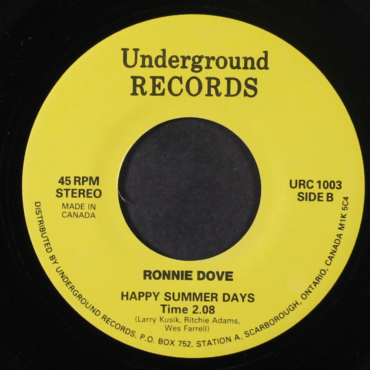kiss away / happy summer days by RONNIE DOVE