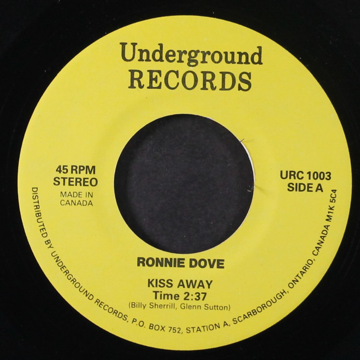 kiss away / happy summer days by RONNIE DOVE