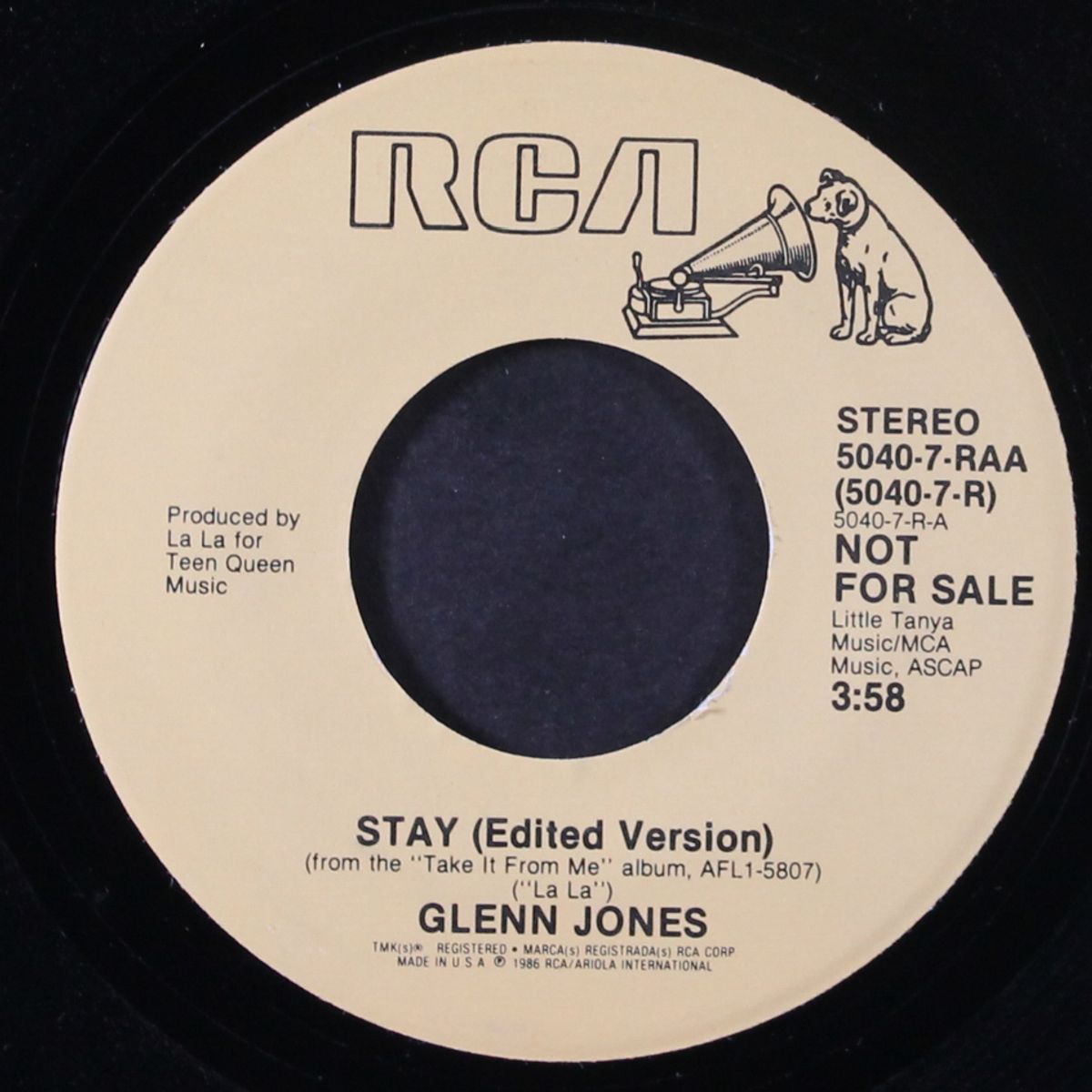 stay (edited version) / same by GLENN JONES
