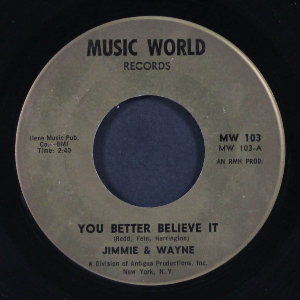you better believe it / magic of her love by JIMMIE & WAYNE