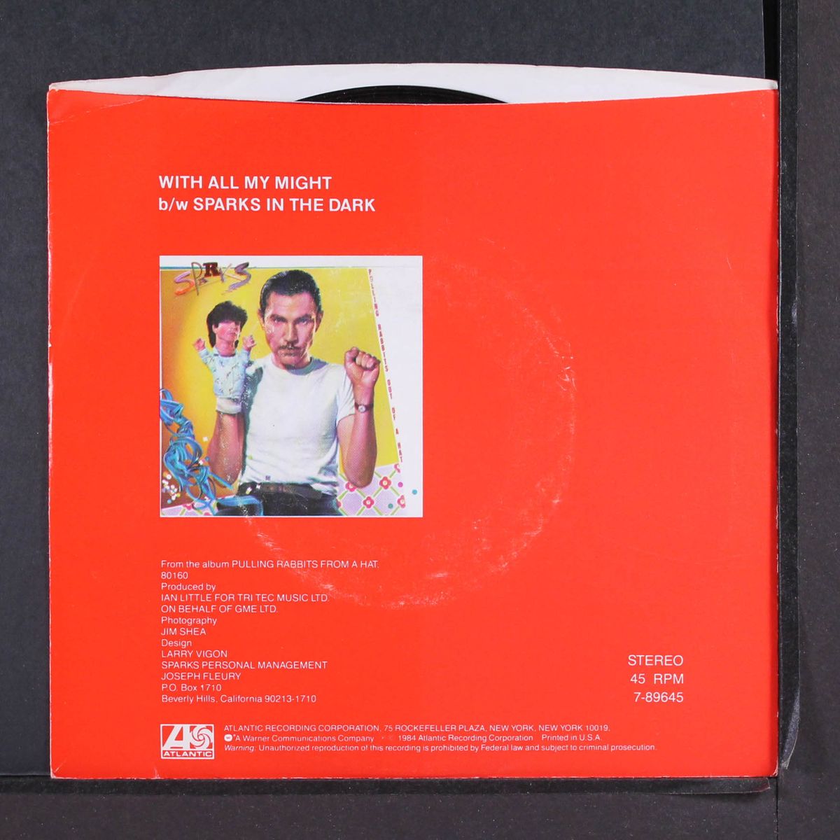 with all my might / same by SPARKS