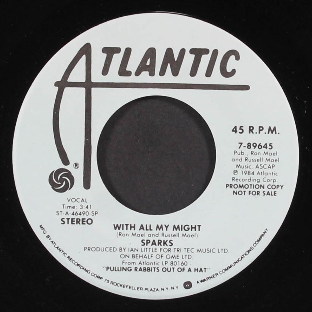 with all my might / same by SPARKS
