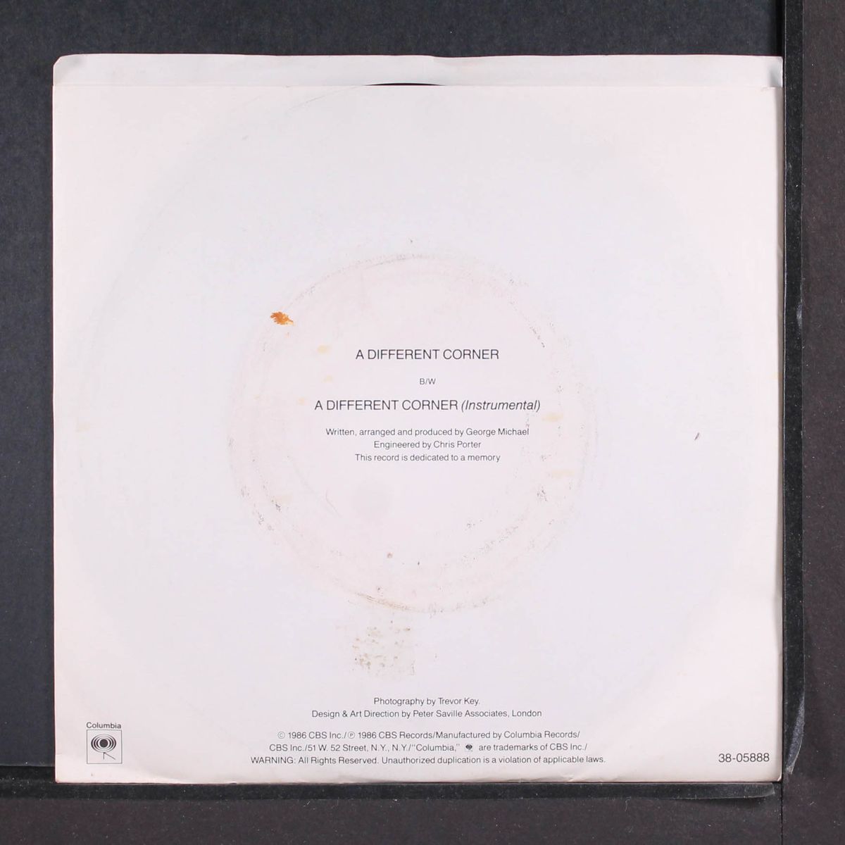 a different corner / instro by GEORGE MICHAEL