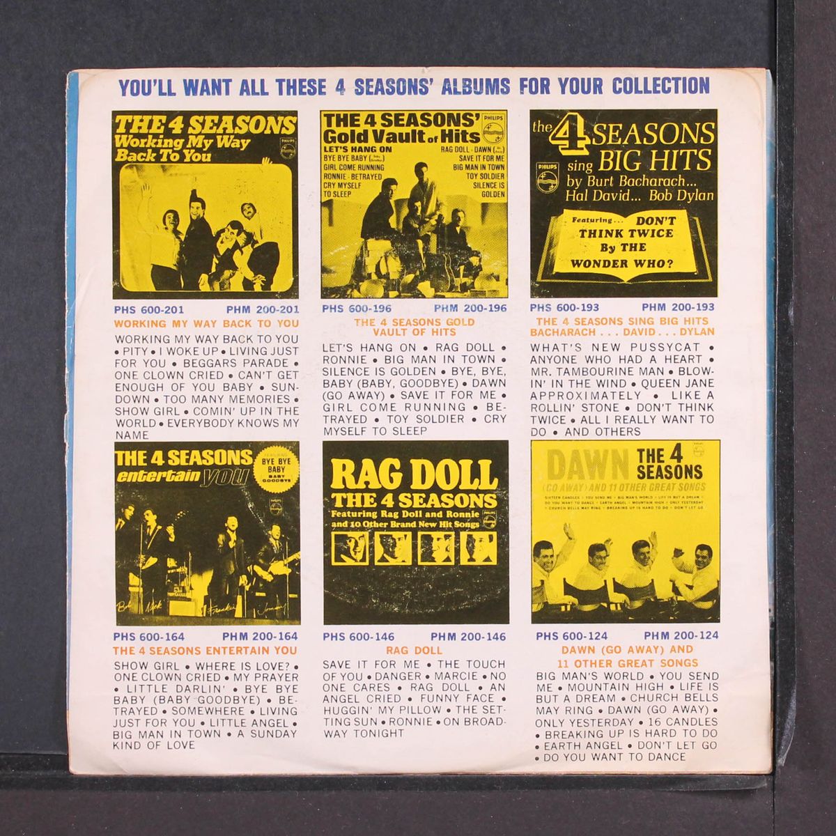 opus 17 (don't you worry 'bout me) / beggars parade by FOUR SEASONS