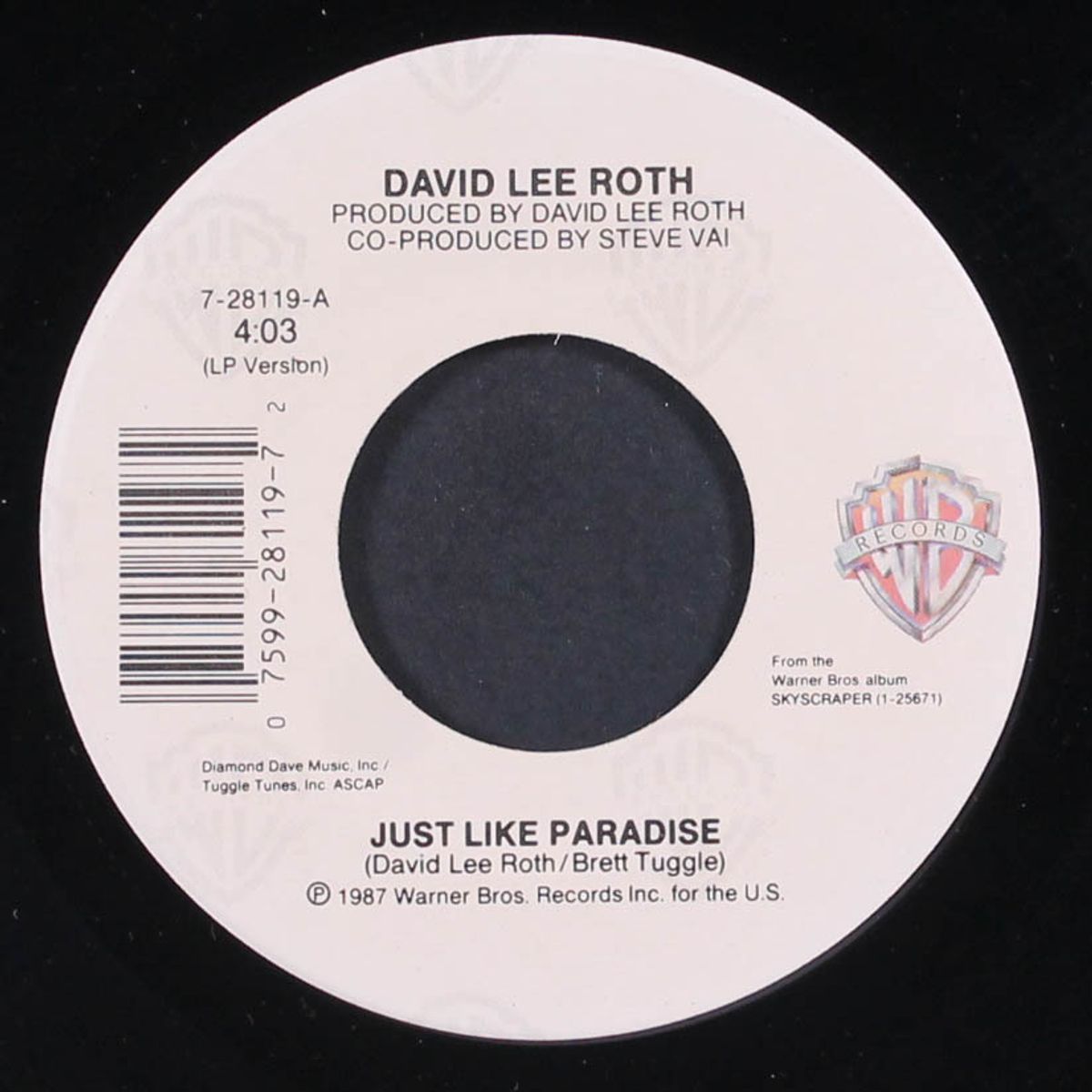 just like paradise / the bottom line by DAVID LEE ROTH