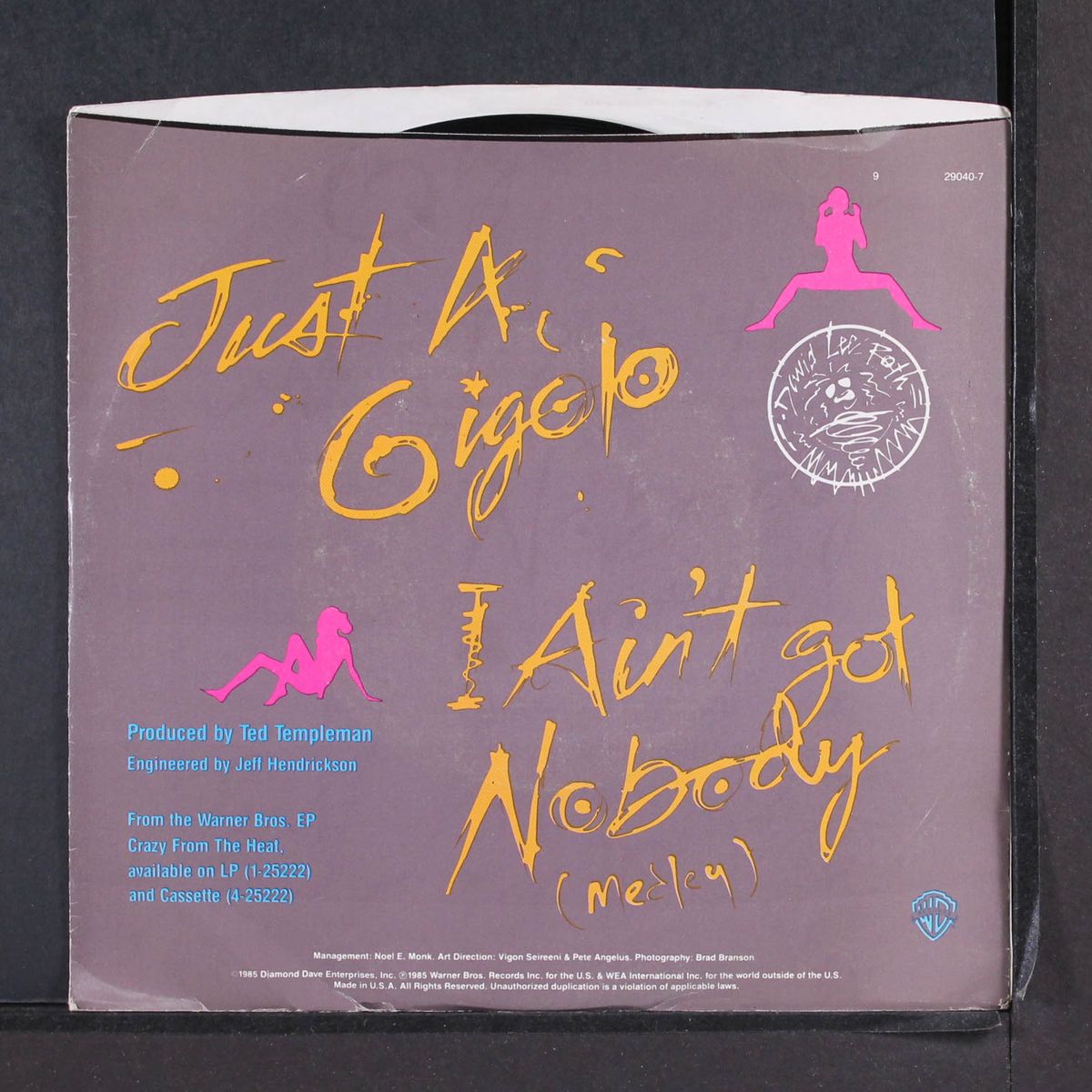 just a gigolo / remix by DAVID LEE ROTH
